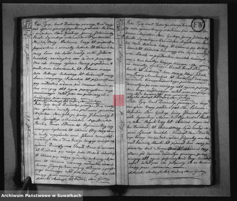 image.from.unit.number "Akta Urzędnika Stanu Cywilnego Umarłych w Gminie Jeleniewskiey od Dnia 1 Stycznia 1821 do dnia ostatniego Grudnia tegoż roku."