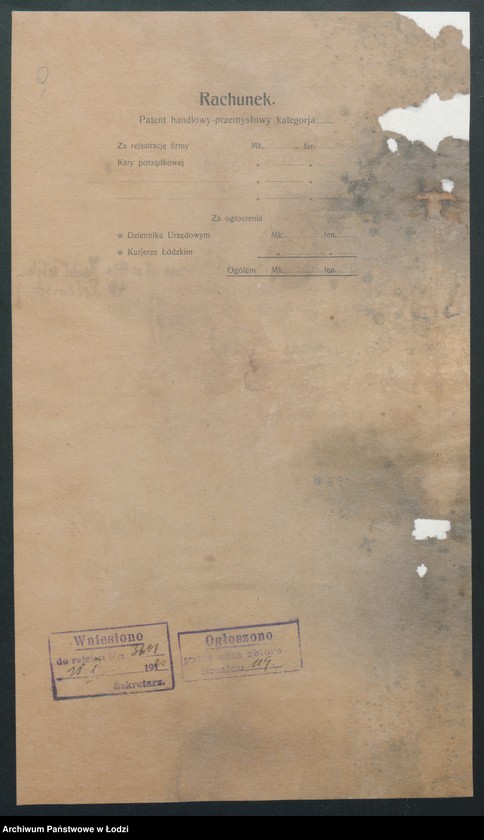 Obraz 11 z jednostki "August Kerpert- handel artykułami włókienniczymi, chemikaliami i bawnikami"