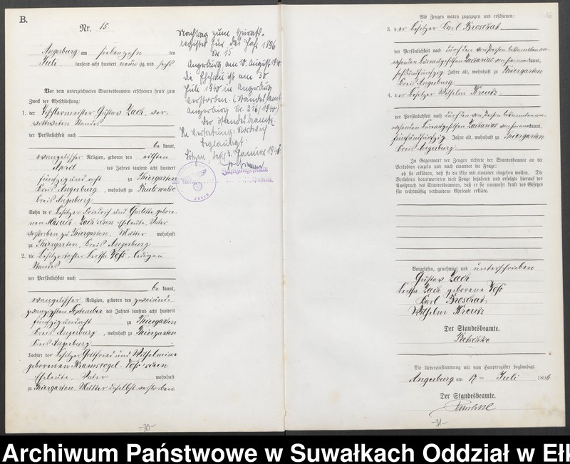 image.from.unit.number "Heiraths-Neben-Register des Preussischen Standes-Amtes Angerburg Kreis Angerburg"