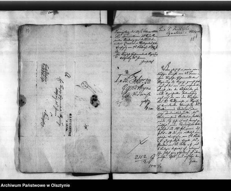 image.from.unit.number "Abtheilung des Innern. Beschwerden wieder den Kreis Secretair Czwalina in Heiligenbeil"