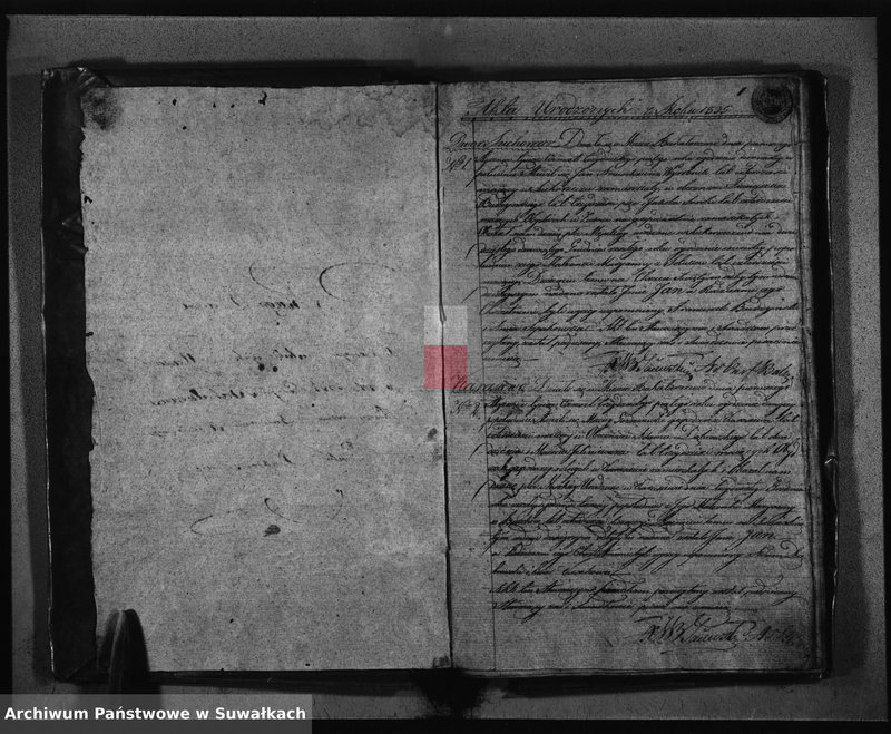 Obraz 4 z jednostki "Księga Duplikat Urodzonych Zaślubionych Zmarłych z Roku 1835 Parafij Bakałarzewskiey Przeznaczona do Archiwum Hipotecznego Powiatu Dąbrowskiego"