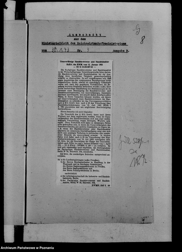 Obraz 12 z jednostki "Handwerks- und Handelsausübung"