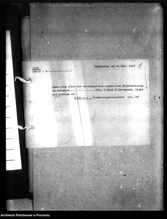 Obraz 4 z jednostki "Wohnungszuweisungen für Deutsche. Verdrängung der Polen."