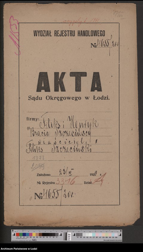 Obraz 2 z jednostki "Feliks i Henryk Bracia Szczecińscy- właściciel Feliks Szczeciński- dom ekspedycyjno-komisowy"