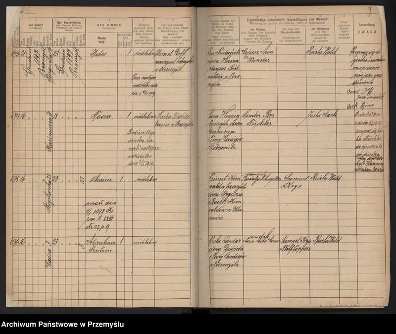image.from.unit.number "Księga urodzin rok 1897-1900 tom XXIV [Księga urodzeń]"