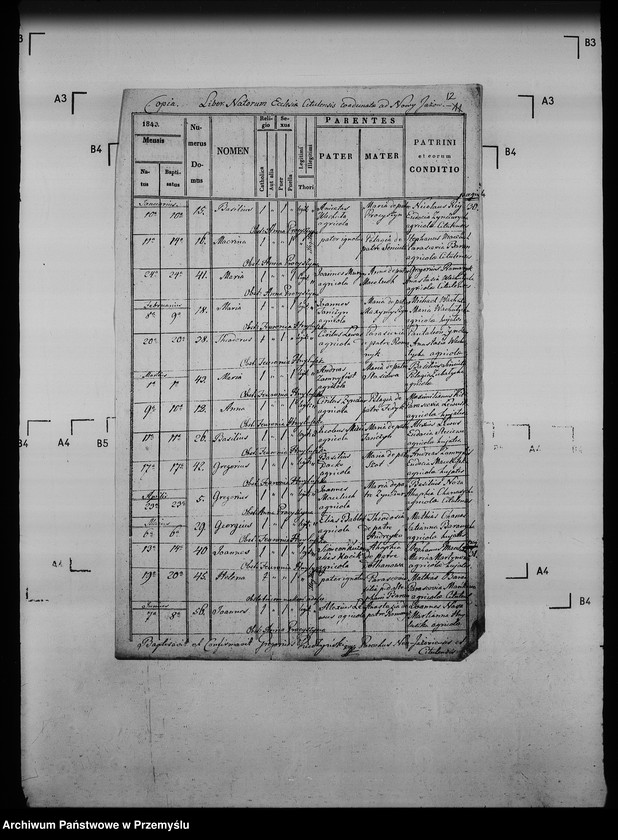 Obraz 16 z jednostki "[Kopie ksiąg metrykalnych parafii Jazów Nowy z filią Cetula (dekanat Jaworów)]"