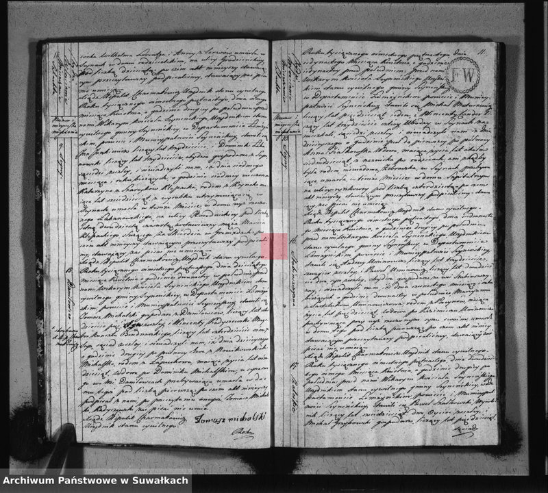 image.from.unit.number "Akta stanu cywilnego zeszłych w gminie seyneńskiey od 1-go stycznia 1815 roku."