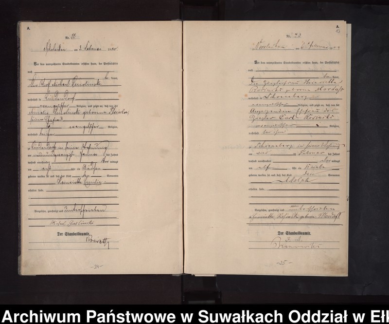 image.from.unit.number "Geburts-Haupt-Register des Königlichen Preussischen Standes-Amtes Nicolaiken Kreis Sensburg"