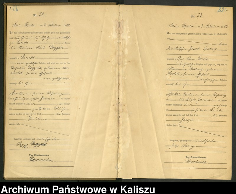 Obraz 15 z jednostki "[Księga urodzeń]"