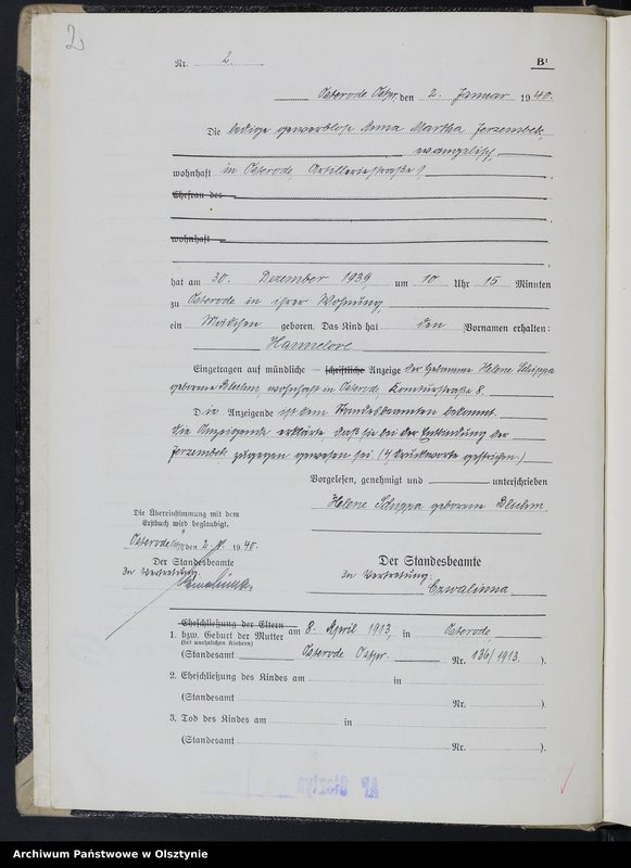 image.from.unit.number "Geburtenbuch-Zweitbuch Tom I,Nr 1 - 395"