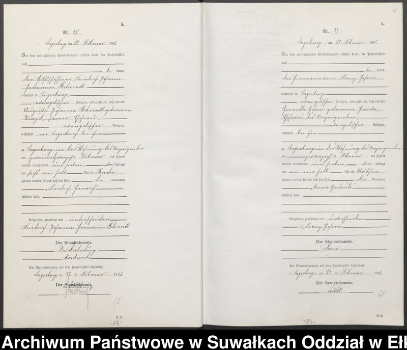 image.from.unit.number "[Geburts-Neben-Register des Preussischen Standes-Amtes Angerburg Kreis Angerburg]"