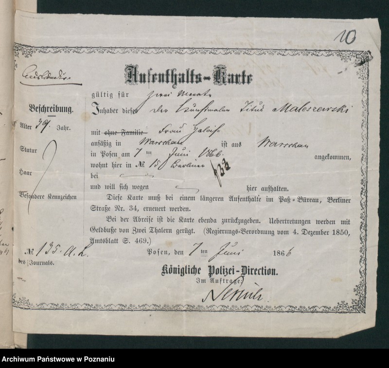 Obraz 13 z jednostki "A. betr. Titus Maleszewski, Porträt und Pastellmaler"