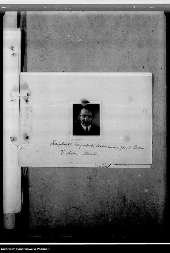 Obraz 19 z jednostki "Mende, Wilhelm - Beigeordneterin Leslau (Włocławek)"