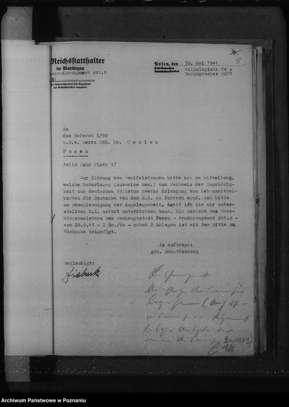 Obraz 9 z jednostki "Lebensmittel, Kleiderkarten, Schulbesuch, vermögensrechtliche Behandlung"