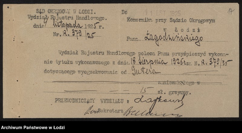 Obraz 19 z jednostki "Symcha Guter- sprzedaż win i wódek"