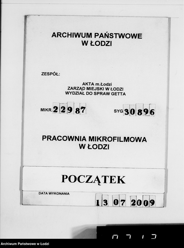Obraz 1 z jednostki "Warenverwertung am Lager 91. [Aufträge] 6401-6600"