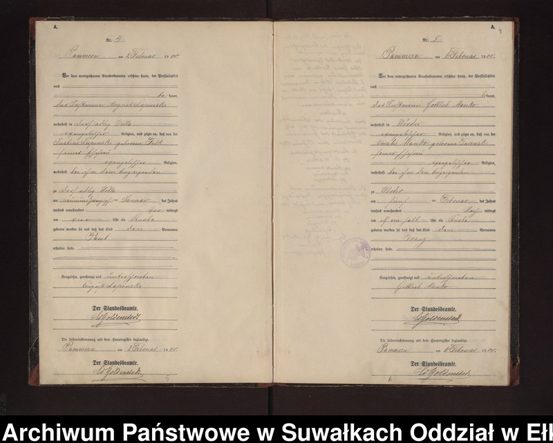 image.from.unit.number "Geburts-Neben-Register des Preussischen Standes-Amtes Neuhoff Kreis Loetzen"