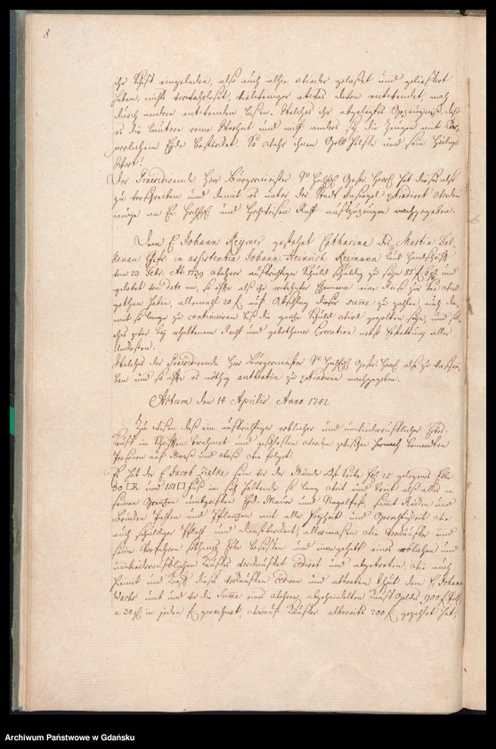 image.from.unit.number "Actum coram Officio […] Joachini Jacobi Schrader Praeconsulis ac Praesidis [20.III.1742-12.III.1743] Joachimi Jacobi Schrader nec non Fisci Administratoris [16.III.1742-11.III.1743] /2 indeksy/"