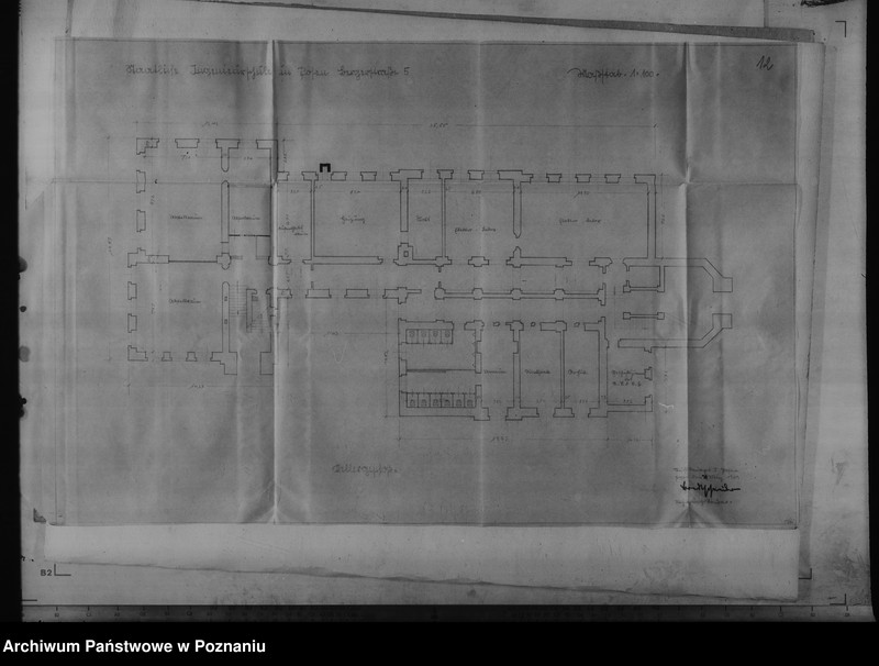 Obraz 16 z jednostki "Kostenüberschlag für Instandsetzungsarbeiten im Gebäude der Staatlichen Ingenieurschule, Posen, Bergerstr. 5."