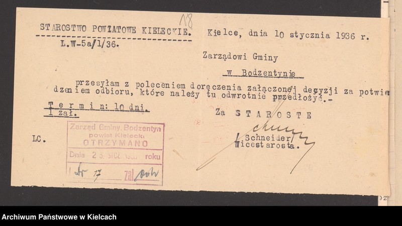 image.from.unit.number "[Protokoły z lustracji gospodarki gminy wyznaniowej żydowskiej w Bodzentynie]"