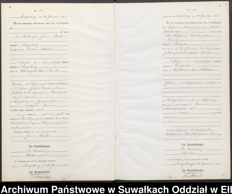 image.from.unit.number "Sterbe-Neben-Register des Preussischen Standes-Amtes Angerburg Kreis Angerburg"