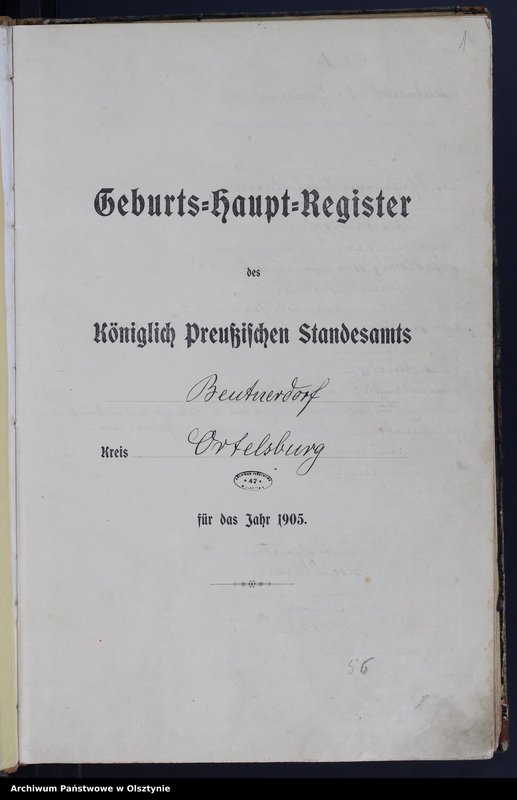 image.from.unit.number "Geburts-Haupt-Register Nr 1 - 181"