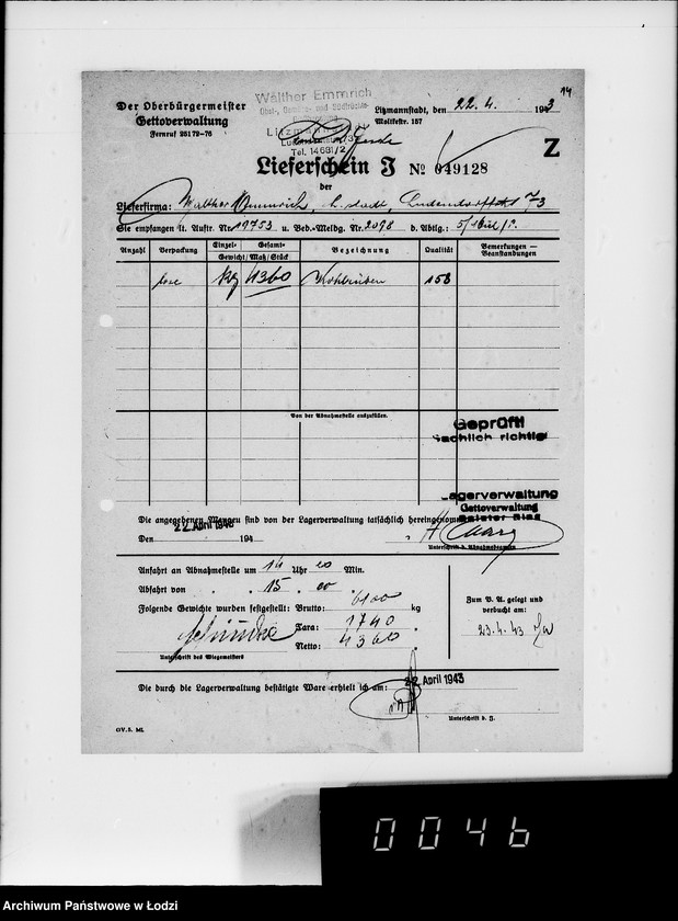 image.from.unit.number "Lebensmitteleinkauf. Aufträge, [Lieferscheinen und Rechnungen] 19751-19770"