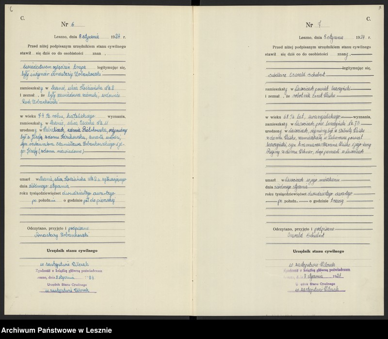 Obraz 6 z jednostki "Księga zgonów"