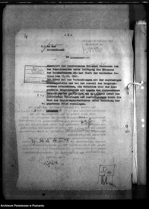 Obraz 8 z jednostki "Neubau. Polizeikaserne - Litzmannstadt"