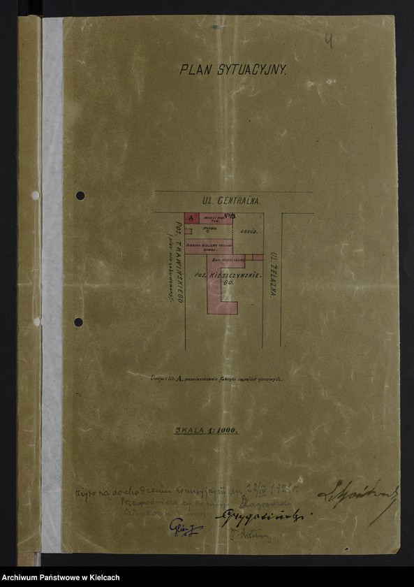 Obraz 12 z kolekcji "Plany i projekty zakładów przemysłowych na terenie Częstochowy w okresie XX-lecia międzywojennego"