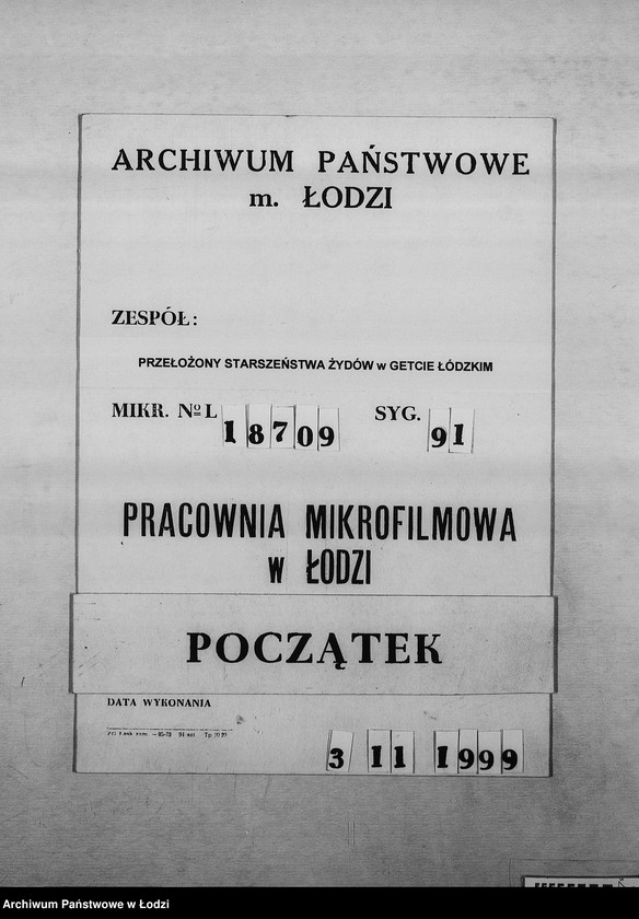 Obraz 1 z jednostki "Banken [Korespondencja PSŻ z GV i bankami niemieckimi w sprawie przekazów pieniężnych dla wsiedlonych do getta Żydów z Rzeszy]"