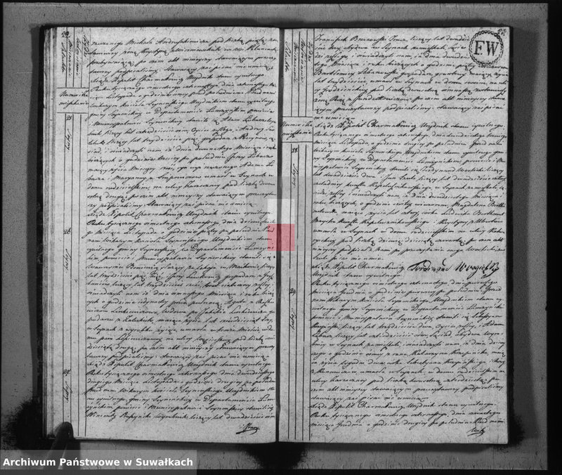 image.from.unit.number "Księga aktów stanu cywilnego zeszłych w gminie seyneńskiey na rok 1814"
