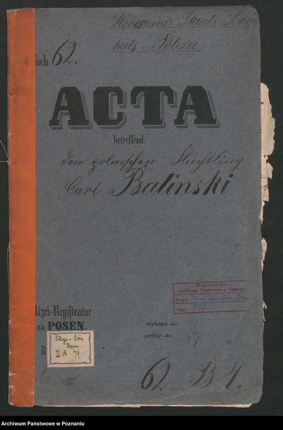 Obraz 2 z jednostki "A. betr. den polnischen Flüchtling Karl Baliński"