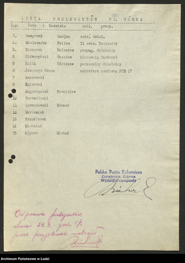 Obraz 11 z jednostki "Koło prelegentów i lektorów przy KŁ; [sprawozdania z działalności, wykazy]"