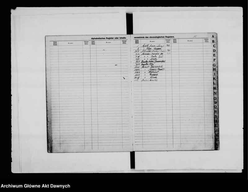 image.from.unit.number "Gmina Rożyszcze; Wołyń (gub., zabór rosyjski). Gemeinde - Register für die Baptisten - Gemeinde [Rejestr alfabetyczno - chronologiczny baptystów z gminy Rożyszcze]."