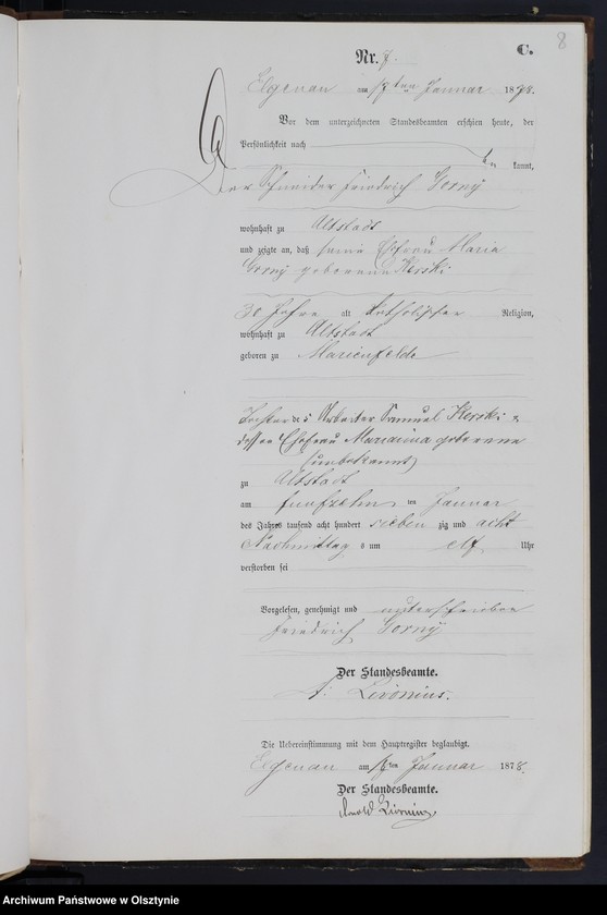 image.from.unit.number "Sterbe-Neben-Register Nr 1 - 105"