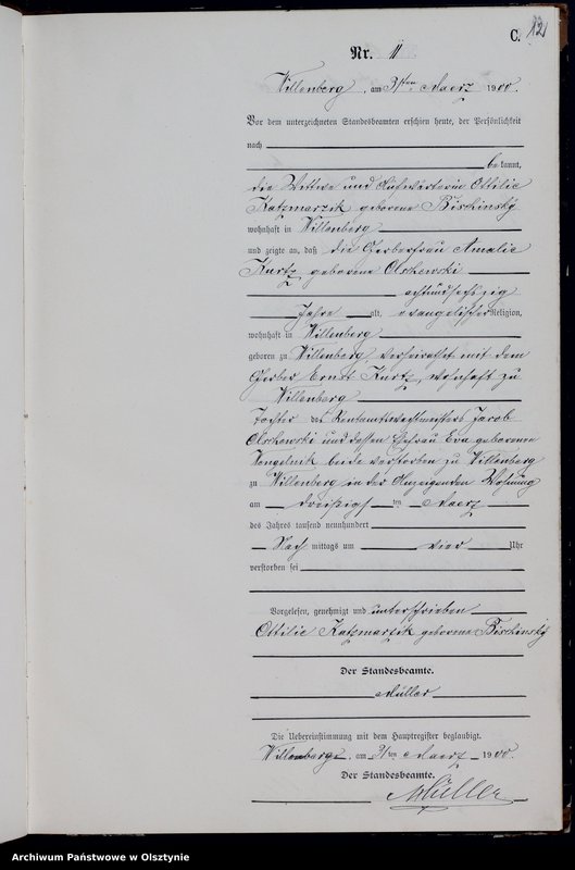 image.from.unit.number "Sterbe-Neben-Register Nr 1 - 62"