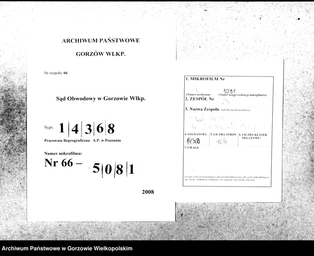 image.from.unit.number "Duplikate der Kirchenbücher von der Parochie Genninsch Warthebruch: Spiegel, Blumenthal, Bergenhorst, Haferwiese, Genninsch Warthebruch, Johanneshof, Ludwigsthal"