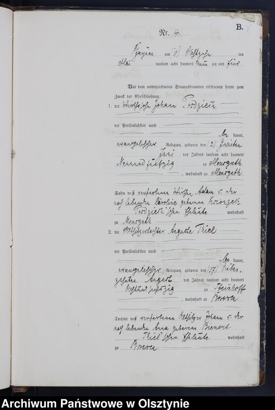 image.from.unit.number "Heiraths-Haupt-Register Nr 1 - 9"