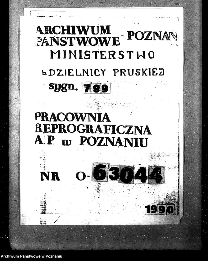 Obraz 1 z jednostki "Druk "Posiedzenie landratów, kierowników Prowincjonalnych Urzędów Gosp. i członków Gł. Urzędu Żywnościowego z dn. 20.I.1919 r. ""