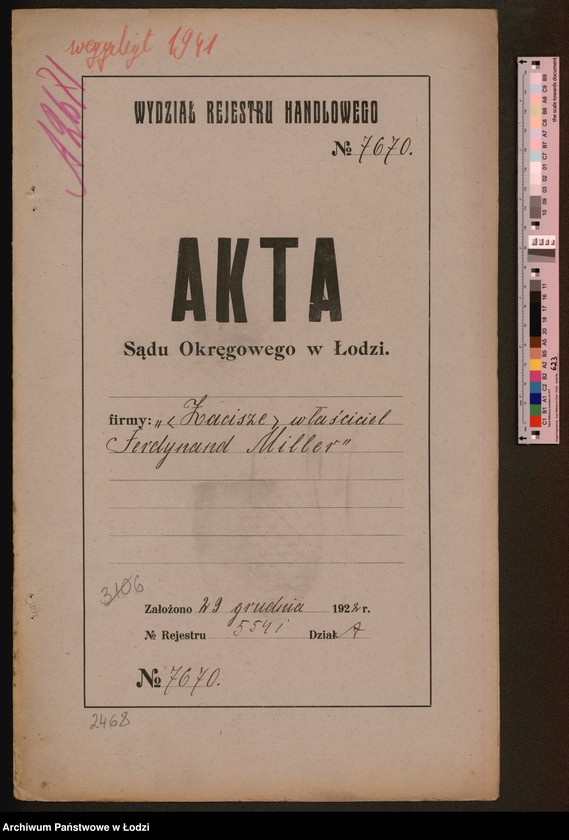 Obraz 2 z jednostki ""Zacisze"- Ferdynand Miller- prowadzenie restauracji"