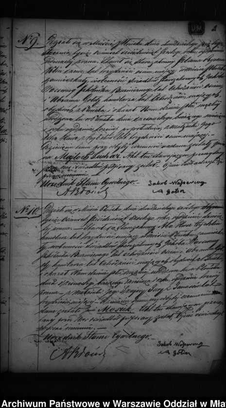 Obraz 8 z jednostki "Akta urodzeń, małżeństw, zgonów"