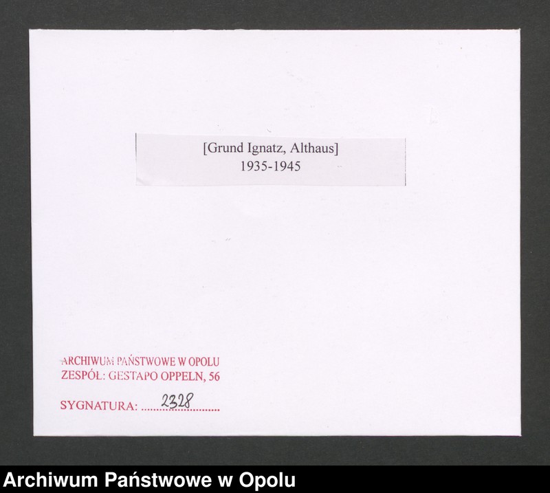 Obraz 2 z jednostki "[Grund Ignatz, Althaus]"