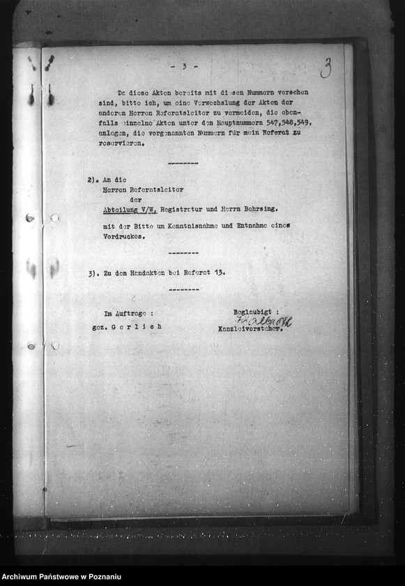 Obraz 7 z jednostki "Wykaz akt dla wydziału Wirtschaft und Arbeit"