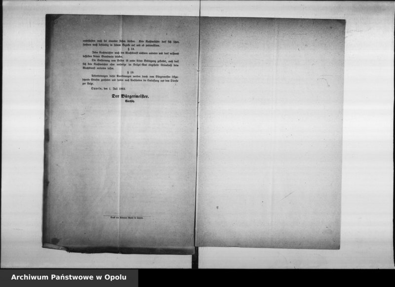 Obraz 8 z jednostki "Acta des Magistrats zu Oppeln betreffend die Anstellung eines Thurmwächters und Hauswarts"