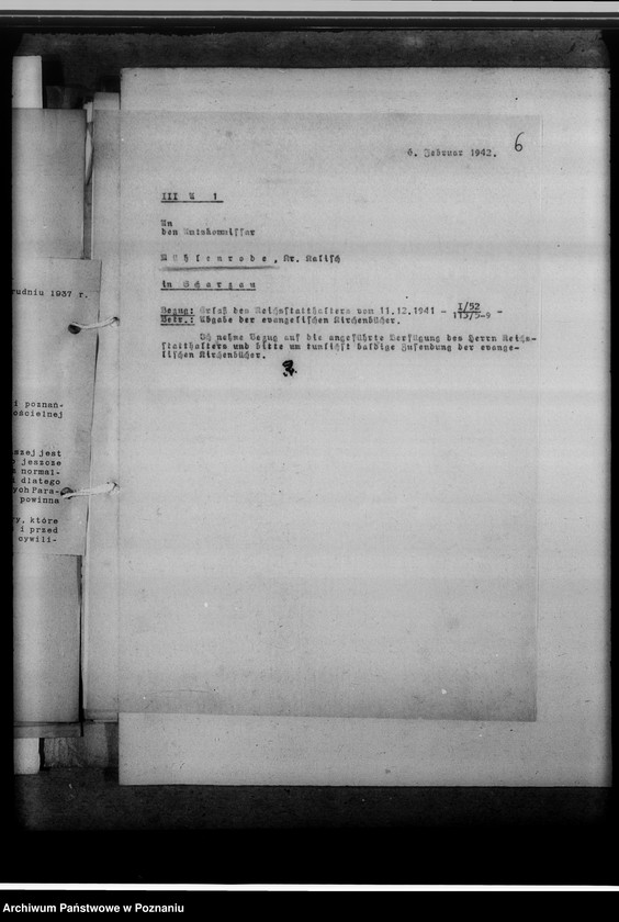 Obraz 10 z jednostki "Einziehungsprotokolle [ksiąg kościelnych] Kalisch-Stadt [Kalisz - miasto]"