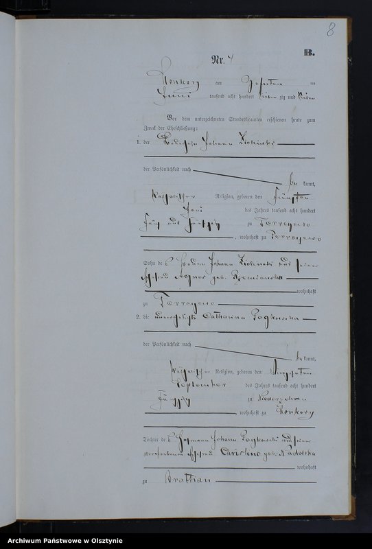 image.from.unit.number "Heiraths-Neben-Register Nr 1 - 8"