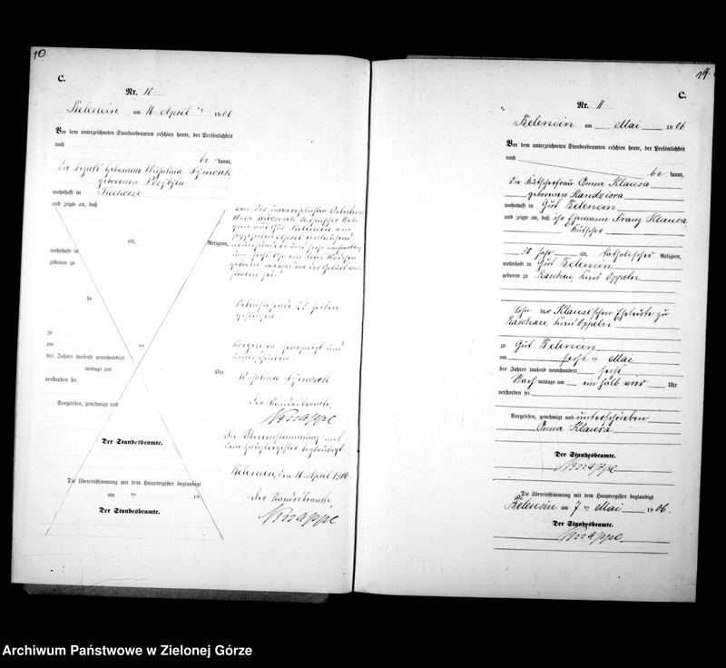 Obraz 10 z jednostki "Sterbe-Neben-Register"