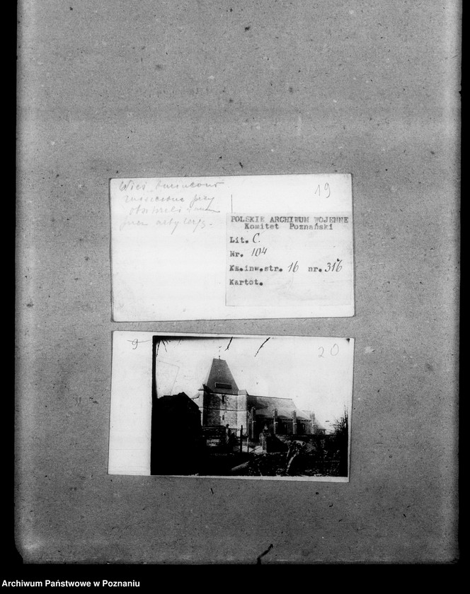 Obraz 18 z jednostki "Fotografie związane z wojną między innymi zdjęcie z frontu niemiecko- austriacko-rosyjskiego od Tobołowa do Galicji 1916 - 1918, sztab Legionów Polskich z 1914 roku w czasopiśmie "Welt am Bild", afisze satyryczne, karty, bony żywnościowe i tym podobne"