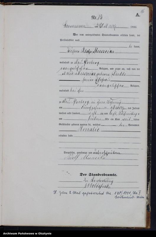 image.from.unit.number "Geburts-Haupt-Register Nr 1 - 61"